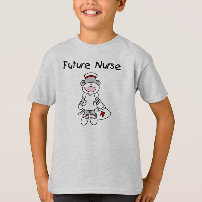 Sock Monkey Future Krankenpflege T - Shirt und Ges (Vorderseite)