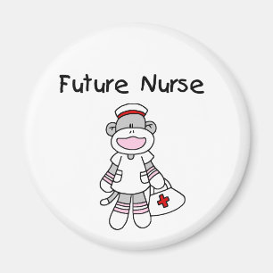 Sock Monkey Future Krankenpflege T - Shirt und Ges Magnet