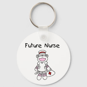 Sock Monkey Future Krankenpflege T - Shirt und Ges Schlüsselanhänger