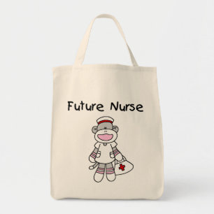 Sock Monkey Future Krankenpflege T - Shirt und Ges Tragetasche