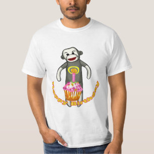 Sock Monkey Geburtstags-T-Shirt T-Shirt
