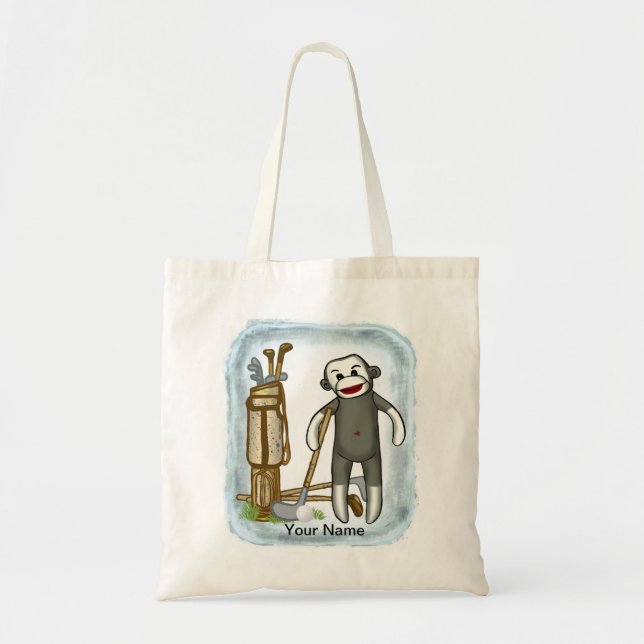 Sock Monkey Golf-Tasche Tragetasche (Vorne)