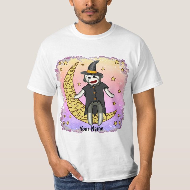 Sock Monkey Hexen T-Shirt (Vorderseite)