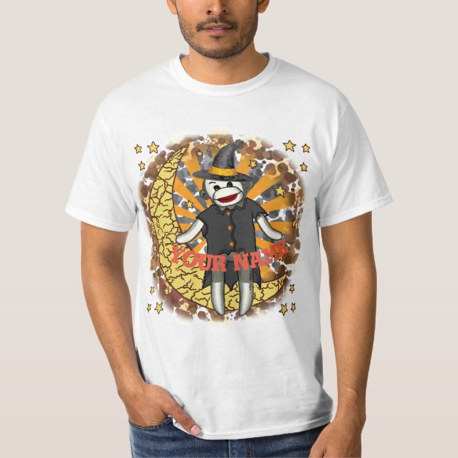 Sock Monkey Hexenmeister T - Shirt (Vorderseite)