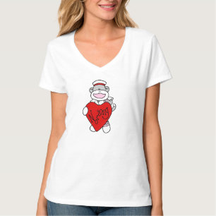 Sock Monkey I Liebe Pflege T - Shirt und Geschenke