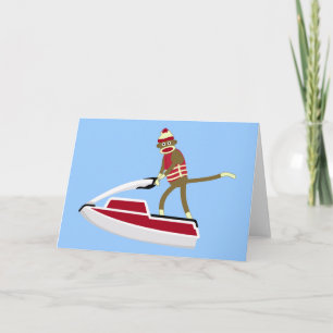 Sock Monkey Jetski Karte