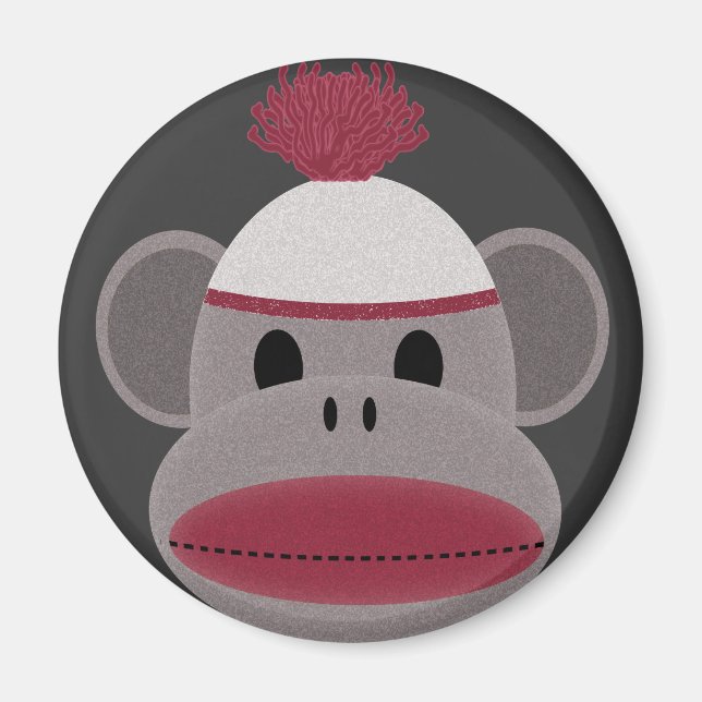 Sock Monkey Magnet (Vorne)