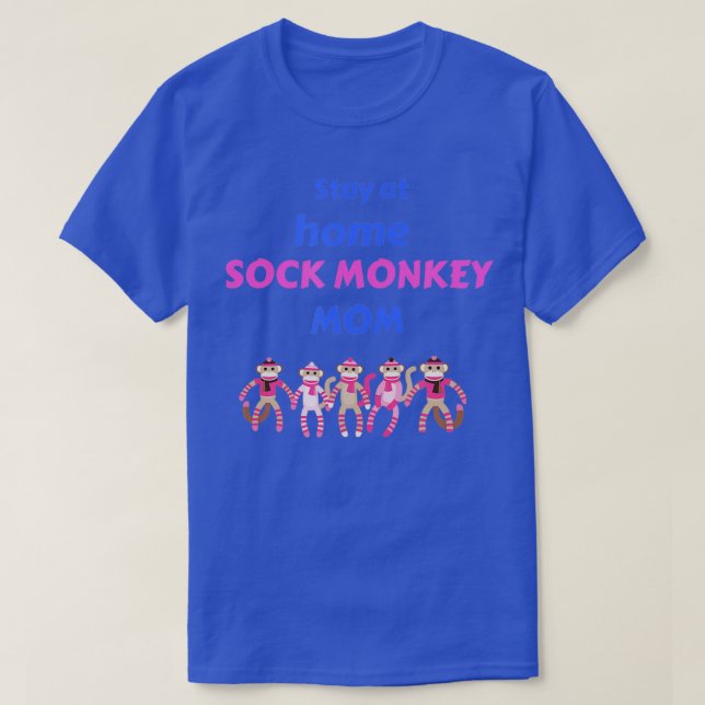 Sock Monkey Mama - Geschenk für Affenfans T-Shirt (Design vorne)