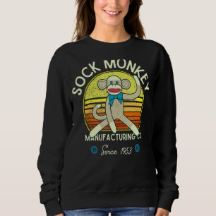 Sock Monkey Manufacturing Co. Retro Vintag Sock m Sweatshirt