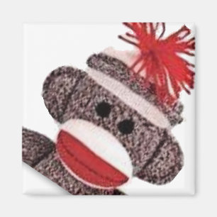 Sock Monkey Merchandise Produkte Geschenke Magnet