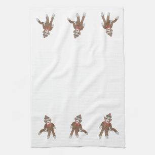 Sock Monkey MoJo Küchenhandtuch Geschirrtuch