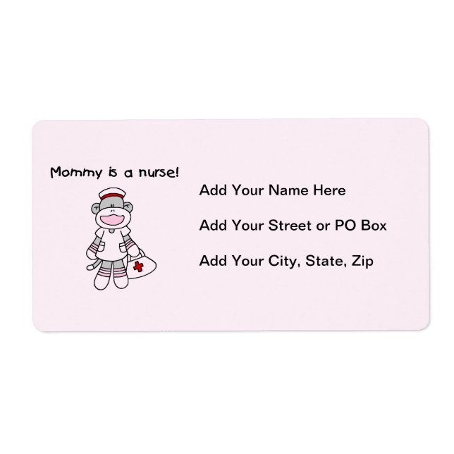 Sock Monkey Mommy Nurse T - Shirt und Geschenke (Vorne)