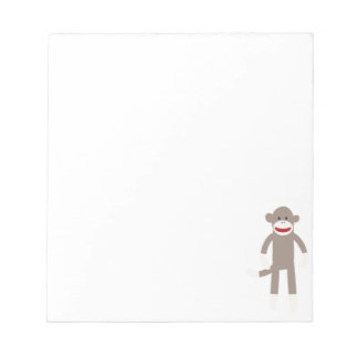 Sock Monkey Notizblock