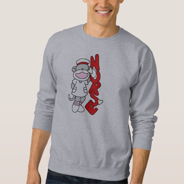 Sock Monkey Nurse T - Shirt und Geschenke (Vorderseite)