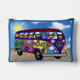 Sock Monkey Peace Bus Zubehörtasche