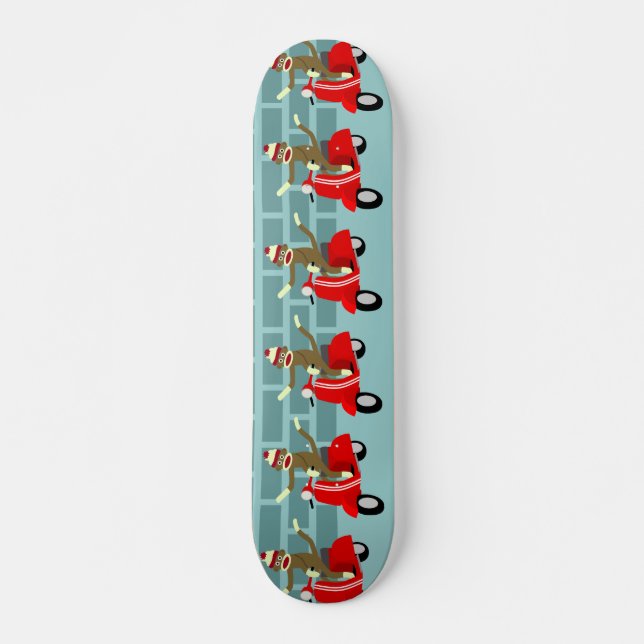 Sock Monkey Roller Skateboard (Vorne)