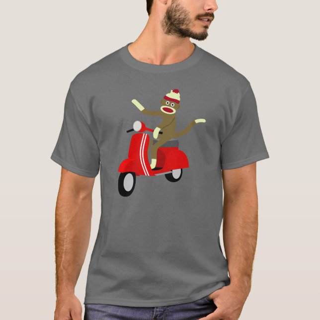 Sock Monkey Roller T-Shirt (Vorderseite)