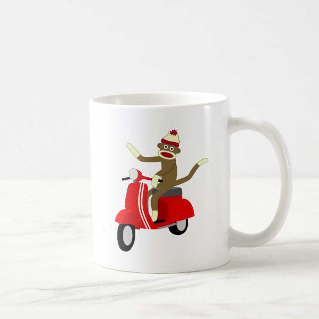 Sock Monkey Roller Tasse (Rechts)