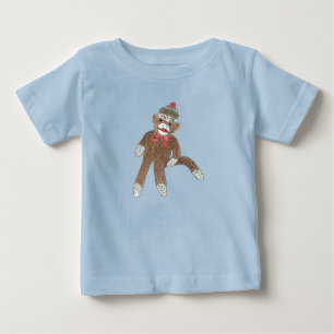 Sock Monkey Säugling Strampler