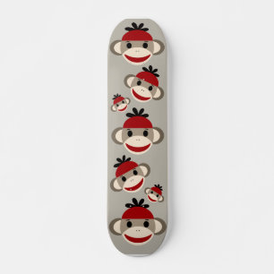 Sock Monkey Skateboard Deck