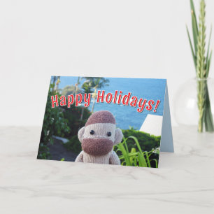 Sock Monkey - Socky Christmas Cards Einladung