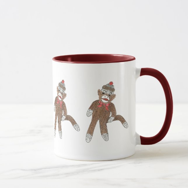 Sock Monkey-Tasse Tasse (Rechts)