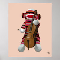 Sock Monkey und Cello