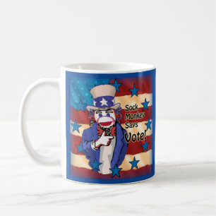 Sock Monkey Wahl Tasse