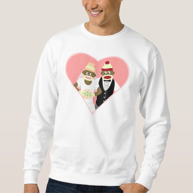 Sock Monkey Wedding Sweatshirt (Vorderseite)