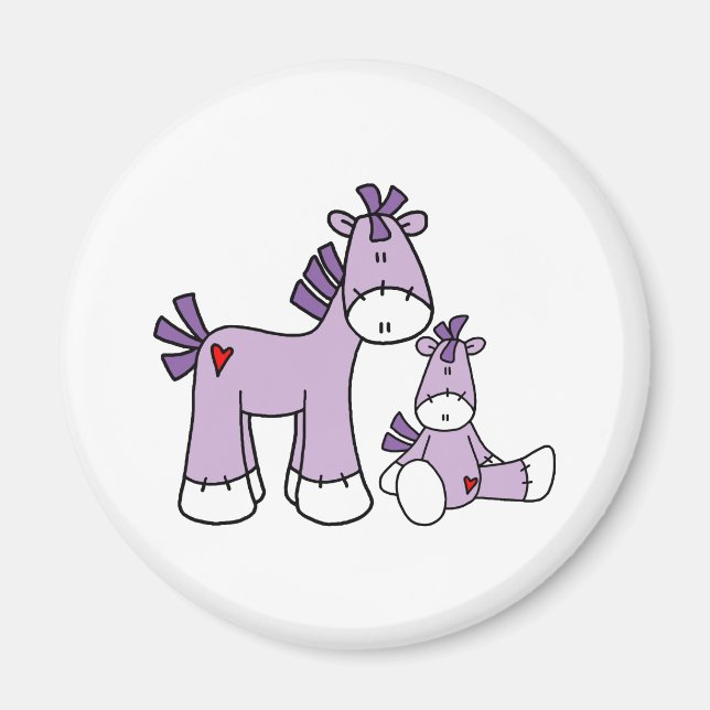 Sock Ponies Pink Magnet (Vorne)