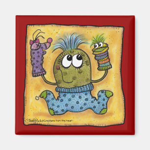 Sock Puppet Fun Magnet