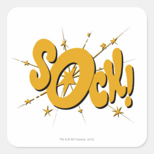 SOCK! QUADRATISCHER AUFKLEBER
