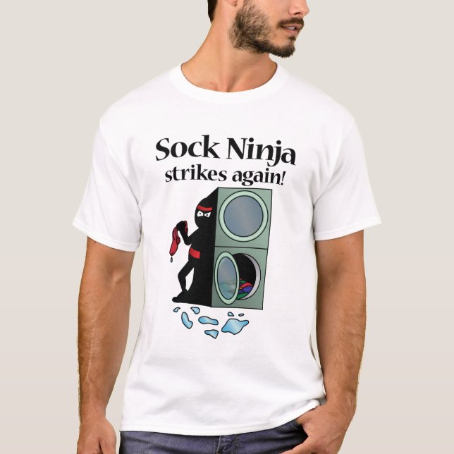 Socke Ninja T-Shirt (Vorderseite)