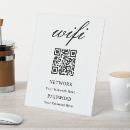 Sockel Schild | Moderne Wifi-Passwort Netzwerk