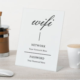 Sockel Schild | Moderne Wifi-Passwort Netzwerk