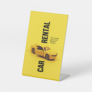 Sockelaufsteller Sockelschild