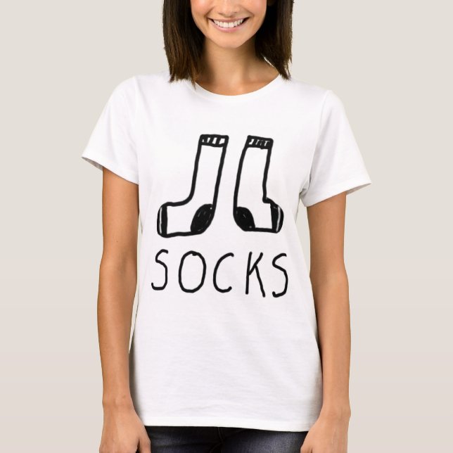Sockels weißer T - Shirt (Vorderseite)