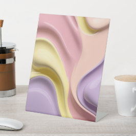 Sockelschild in stilvoller abstrakter Grafik