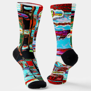 Socken – Abstraktes Design Collapse Reflection