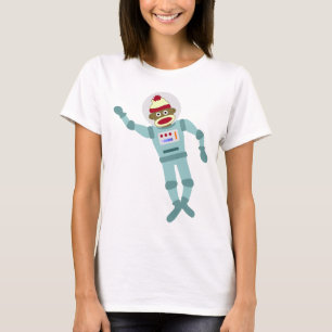 Socken-Affe-Astronaut T-Shirt