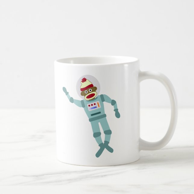 Socken-Affe-Astronaut Tasse (Rechts)