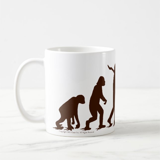 Socken-Affe-Evolution oh Yaaaah! Kaffeetasse (Links)