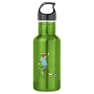 Socken-Affe-Fußball-Spieler Trinkflasche