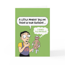 Socken-Affe-Geburtstag