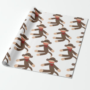 Socken-Affe Geschenkpapier