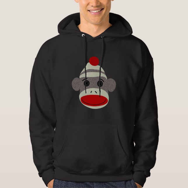 Socken-Affe-Gesicht Hoodie (Vorderseite)