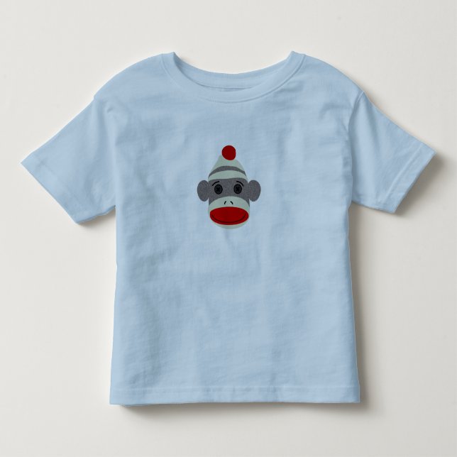 Socken-Affe-Gesicht Kleinkind T-shirt (Vorderseite)