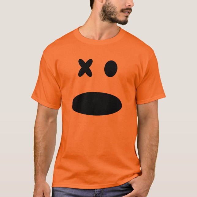 Socken-Affe-Gesichts-Halloween-Shirt T-Shirt (Vorderseite)