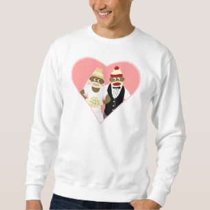 Socken-Affe-Hochzeit Sweatshirt