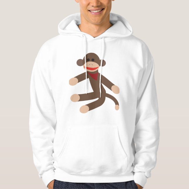 Socken-Affe Hoodie (Vorderseite)